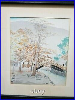 Japanese Woodblock print by Tomichikiro Tokuriki Original 1945