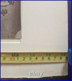 Japanese Woodblock print by Utagawa Hiroshige, titled Nihonbashi Morning Scene