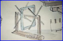 Japanese color woodblock print Ukyo-e Hanga Traditional silk weaving 0622C8