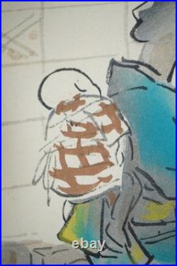 Japanese color woodblock print Ukyo-e Hanga Traditional silk weaving 0622C8