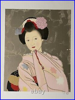Japanese print Meiji Hashimoto Portrait Maiko Ltd Edition