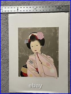 Japanese print Meiji Hashimoto Portrait Maiko Ltd Edition
