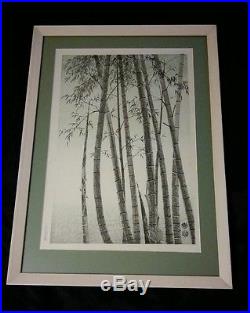Japanese woodblock print Bamboo originated by Eiichi Kotozuka