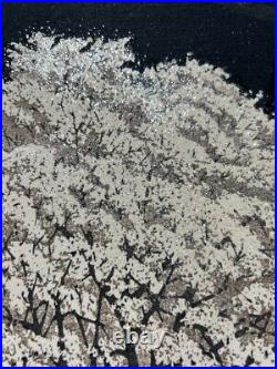 Japanese woodblock print Shufu Miyamoto Cherry blossoms One Tree Auto LTD
