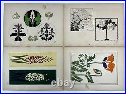 Japanese woodblock print, flower and birds Hisui Kacho Zuan Sugiura Hisui