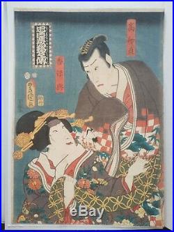 Japanese woodblock print, original from edo period Utagawa Kunisada