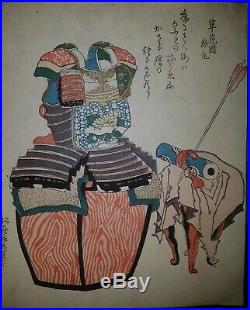 Japanischer-Farbholzschnitt- Old Japanese woodblock print Katsushika Hokusai