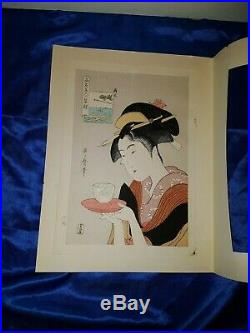 Japanischer-Farbholzschnitt- Old Japanese woodblock print Kitagawa Utamaro