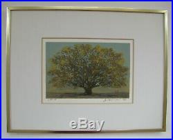 Joichi Hoshi Great Tree (Small) Outstanding 1975 Woodblock Print