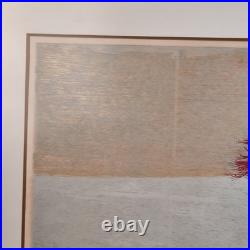 Joichi Hoshi Red Tree Woodblock Print 1974 Signed/Numbered 79/99 Kato Tokyo