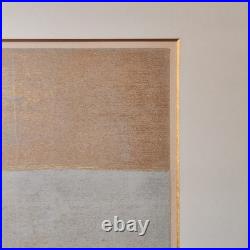 Joichi Hoshi Red Tree Woodblock Print 1974 Signed/Numbered 79/99 Kato Tokyo