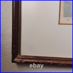 Joichi Hoshi Red Tree Woodblock Print 1974 Signed/Numbered 79/99 Kato Tokyo