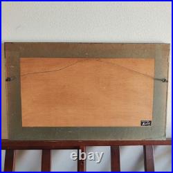 Joichi Hoshi Red Tree Woodblock Print 1974 Signed/Numbered 79/99 Kato Tokyo