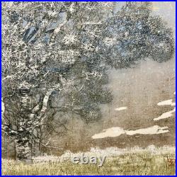 Joichi Hoshi Wild Tree A Woodblock Print 1978 Signed ED 21/99 Japan Vintage Art