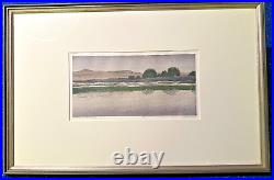 Journey By Still Waters Woodblock Print #3 of 50 1998