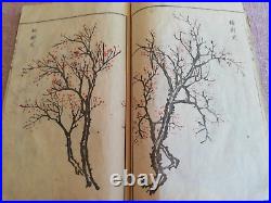 KAWAMURA BUNPO Antique Japanese Woodblock Print Book KANGA SHINAN Painting Gafu