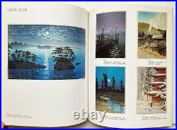 KAWASE HASUI Japanese Artist Illustrated Book + WOODBLOCK PRINT Moon at Magome