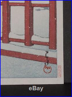 KAWASE HASUI Japanese woodblock print ORIGINAL Watanabe Shin-hanga Heisei Period