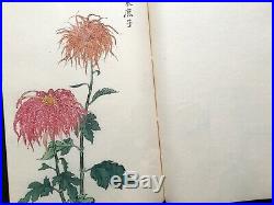 KEIKA Beautiful Bizarre Chrysanthemum Collection Color Woodblock print Book #1