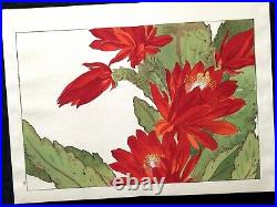KONAN European Flowers Woodcut album KUSABANA ZUFU SE Woodblock print Book #1