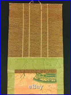 KUNIYOSHI Japanese Woodblock Print Hanging Scroll BIJIN Shizuka Gozen EDO 00