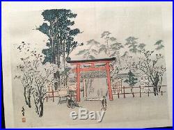 Kamisaka SEKKA BAIREI BEISEN Kyoto scenery collection Woodblock print book Japan