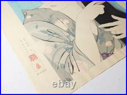 Kamisuki by Torii Kotondo Original Woodblock Print Japan Vintage Shinhanga