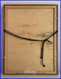 Kan Kozaki Japanese Woodblock Print Signed Stamped Framed 63/100