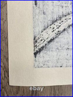 Kaoru Kawano QUIET RAIN Woodblock Print SIGNED