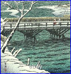 Kasamatsu Shiro #28 Echigi Kashiwazaki Japanese traditional Woodblock print