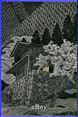 Kasamatsu Shiro JAPANESE Woodblock Print SHIN HANGA Aterazawa