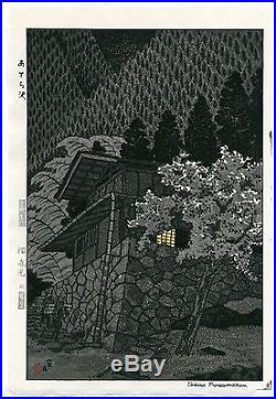 Kasamatsu Shiro JAPANESE Woodblock Print SHIN HANGA Aterazawa