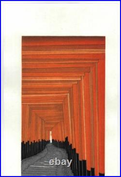 Kato Teruhide Vintage Woodblock Print Thousand Torii Gates