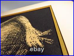 Kawano Kaoru Woodblock Print Short Hair Tanpotsu Seed Tampopo Signed Kawano Kaoru Woodblock Print Short Hair Tanpotsu Seed Tampopo Signed