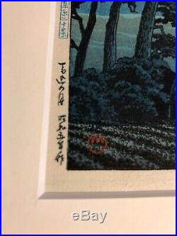 Kawase Hasui 1930 Japanese Woodblock Print Full Moon In Magome small size