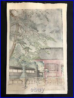 Kawase Hasui, 1932, Late print, original handmade woodblock print