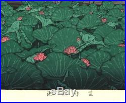 Kawase Hasui HKS-6 Shiba Benten Ike (Pond) Japanese Woodblock Print