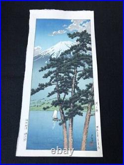 Kawase Hasui Japanese Woodblock Print Lake Kawaguchi