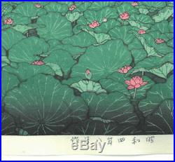 Kawase Hasui Japanese Woodblock print 220 x 350 mm Ukiyoe Rare Vintage Collector