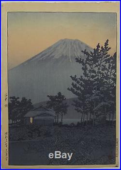 Kawase Hasui Lake Yamanaka Japanese Woodblock Print