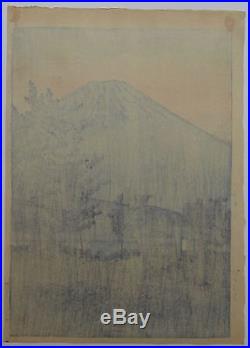 Kawase Hasui Lake Yamanaka Japanese Woodblock Print