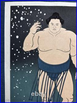 Kino Daigon Woodblock Print Takanohana Koji Standing Figure, First Edition