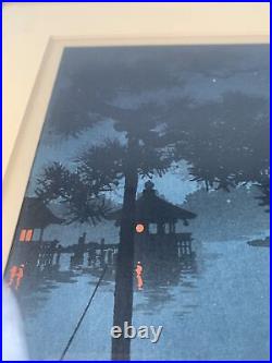 Koho Shoda Lake Biwa Collectible Japanese Woodblock Print