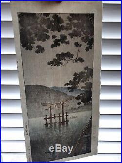 Koitsu Tsuchiya Designed Japanese Woodblock Print. Miyajima In Aki