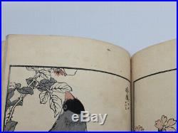 Kono Bairei Hyakucho Gafu KACHOGA Birds, Flowers Japanese Woodblock Print Book