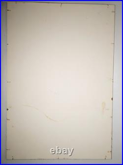 Kotozuka Eiichi Bamboo Woodblock Print Uchida Mounted Fair, as is