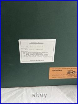 Kunio Kaneko Japanese Woodblock Print White Tree Pencil Signed 1988 Signed