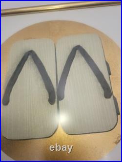 Kunio Kaneko (Japanese b. 1949), Geta 5, Woodblock Print, Framed Signed 25/95