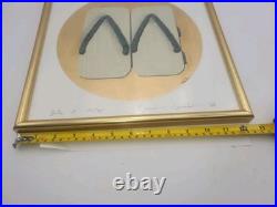 Kunio Kaneko (Japanese b. 1949), Geta 5, Woodblock Print, Framed Signed 25/95