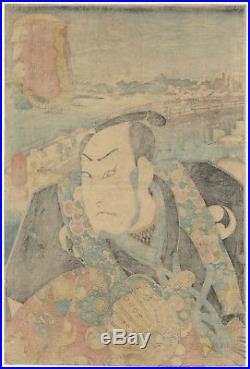 Kuniyoshi Utagawa, Actor, Portrait, Ukiyo-e, Original Japanese Woodblock Print